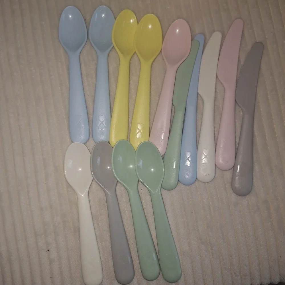 IKEA KALAS Children Color Bowls Cups Utensils Dishes 26 Pieces Lot